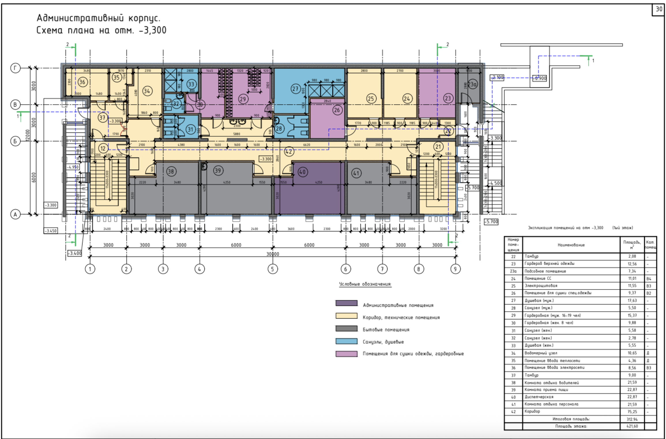 Architectural plan for urban planning project in Moscow