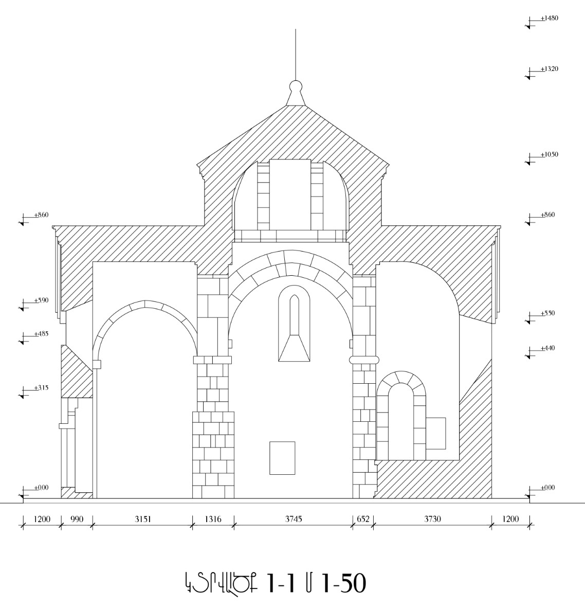 Monastery restoration technical plans and documentation