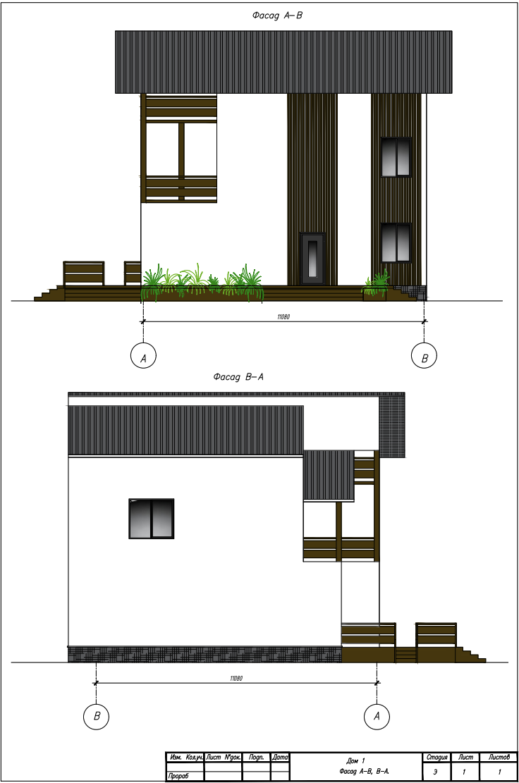 Facade view - Villa in Sochi by OA
