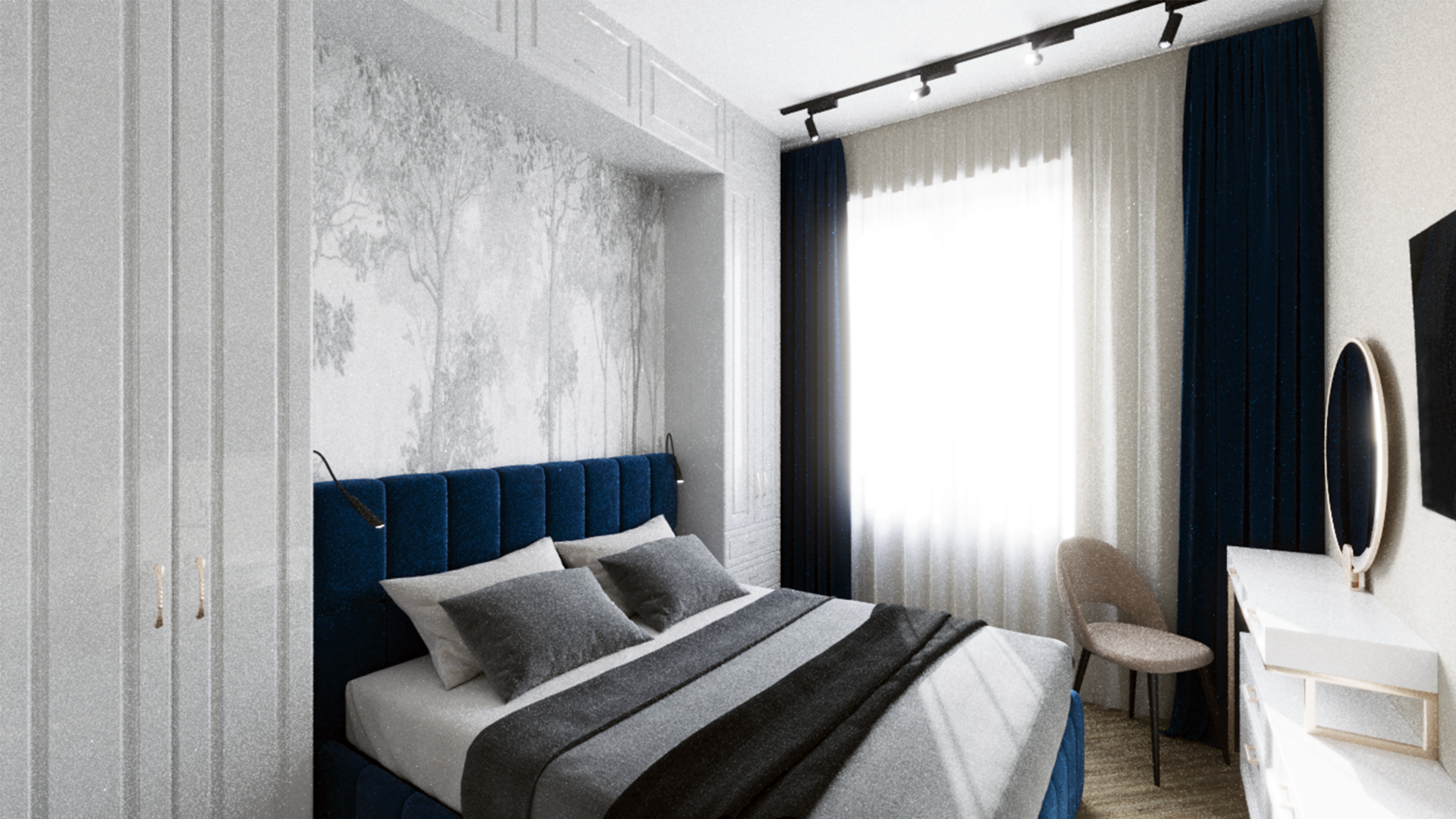 Apartment – residential interior project in Moscow, 76 square meters