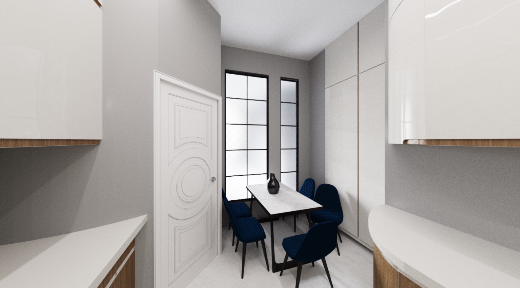 Dininjg area - residential interior visualization 