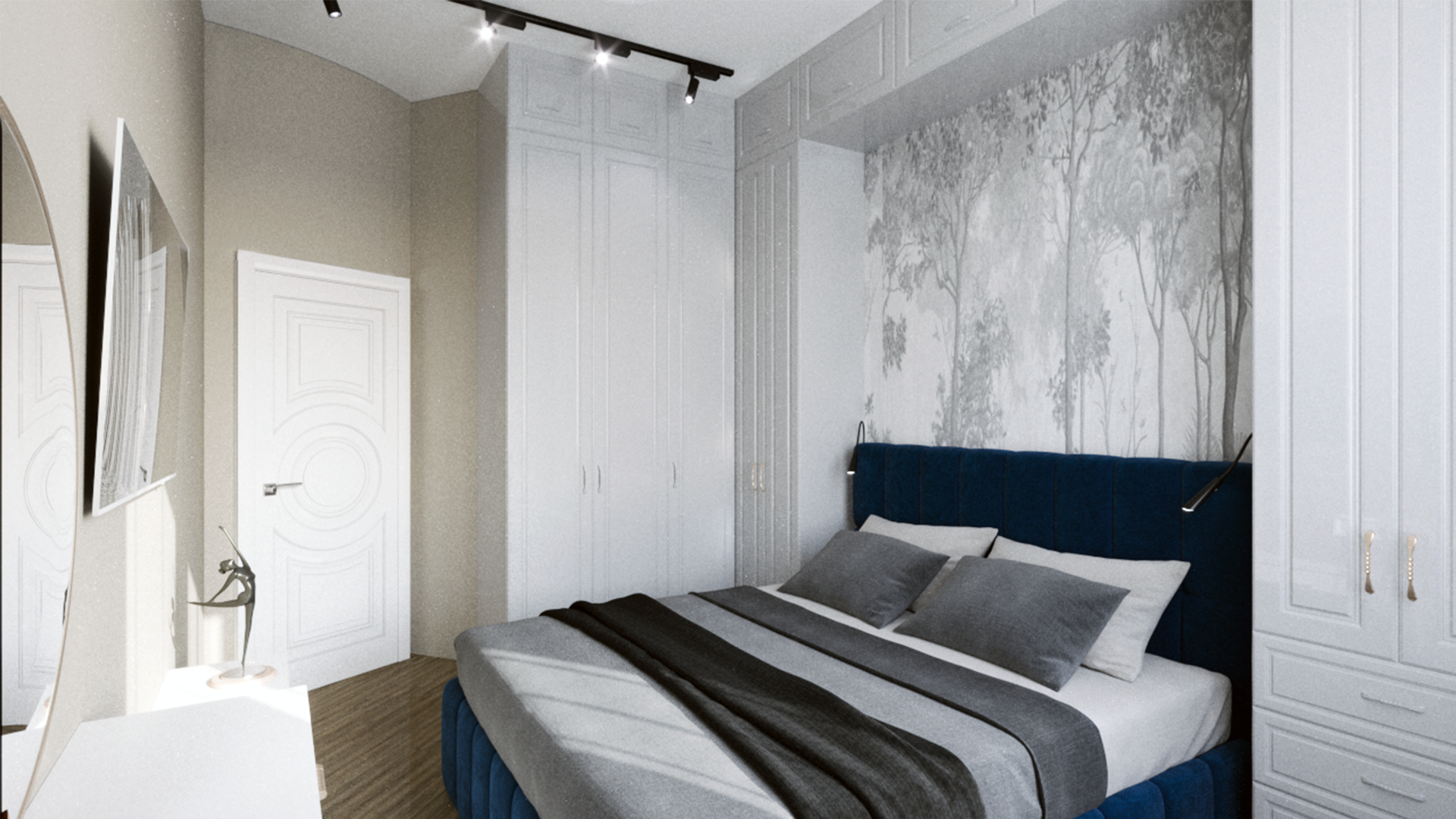 Apartment – residential interior project in Moscow, 76 square meters