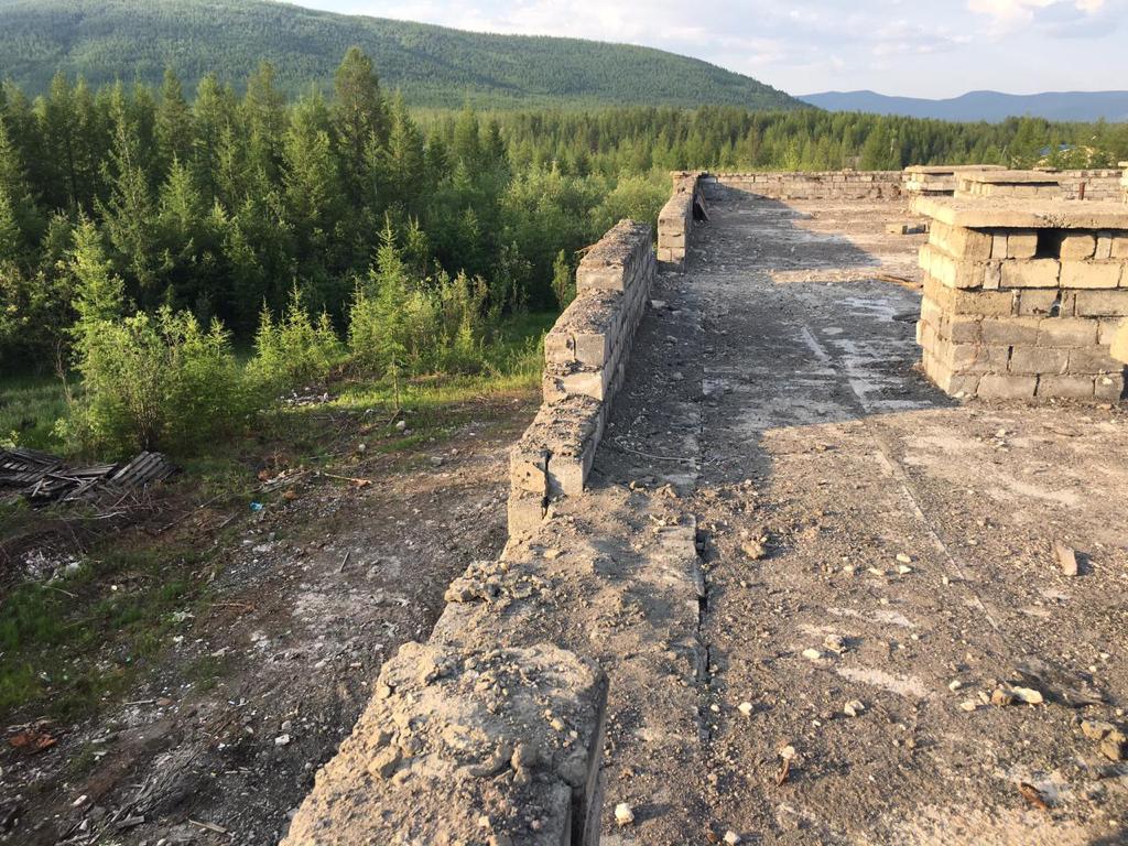 State of project site before restoration