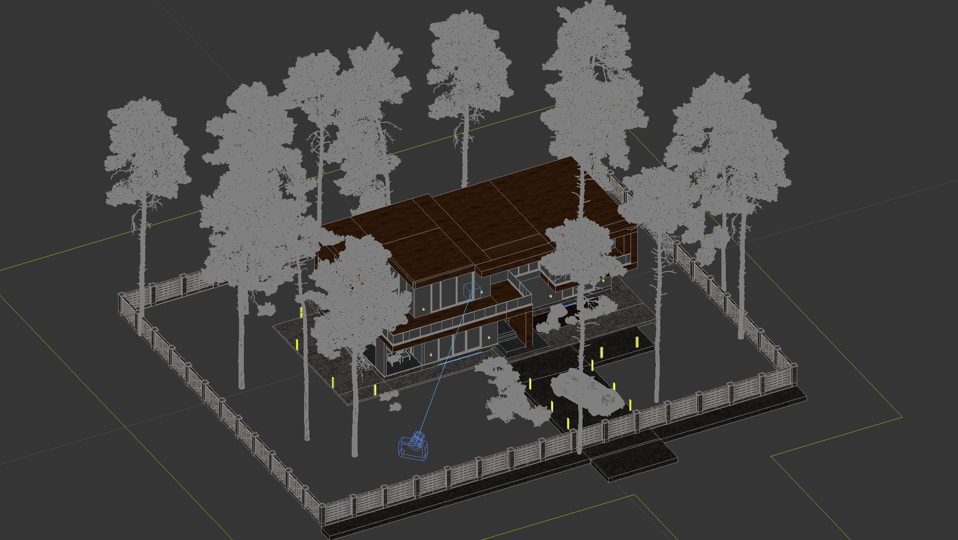 3d model of a conceptual villa in Moscow by Ohanyan Ashot